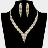 CZ Stone Paved Fringe Necklace - Madeline Love - Flyclothing LLC