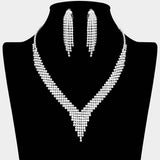 CZ Stone Paved Fringe Necklace - Madeline Love - Flyclothing LLC