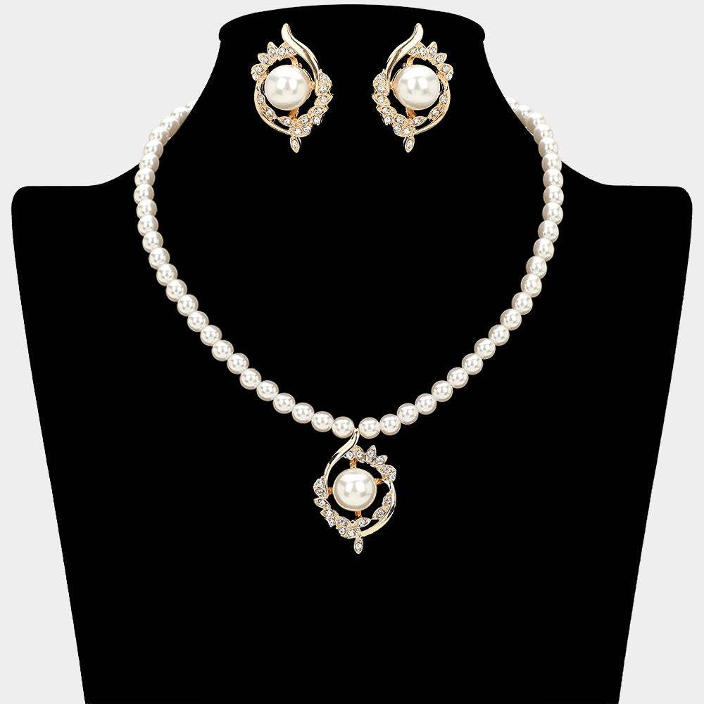 Elegant Pearl Pendant Necklace - Madeline Love - Flyclothing LLC