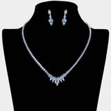 Marquise CZ Stone Cluster Necklace - Madeline Love - Flyclothing LLC