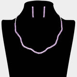 CZ Rhinestone Paved Wavy Necklace - Madeline Love - Flyclothing LLC