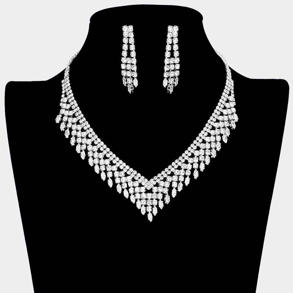 CZ Marquise Accented Necklace - Madeline Love - Flyclothing LLC