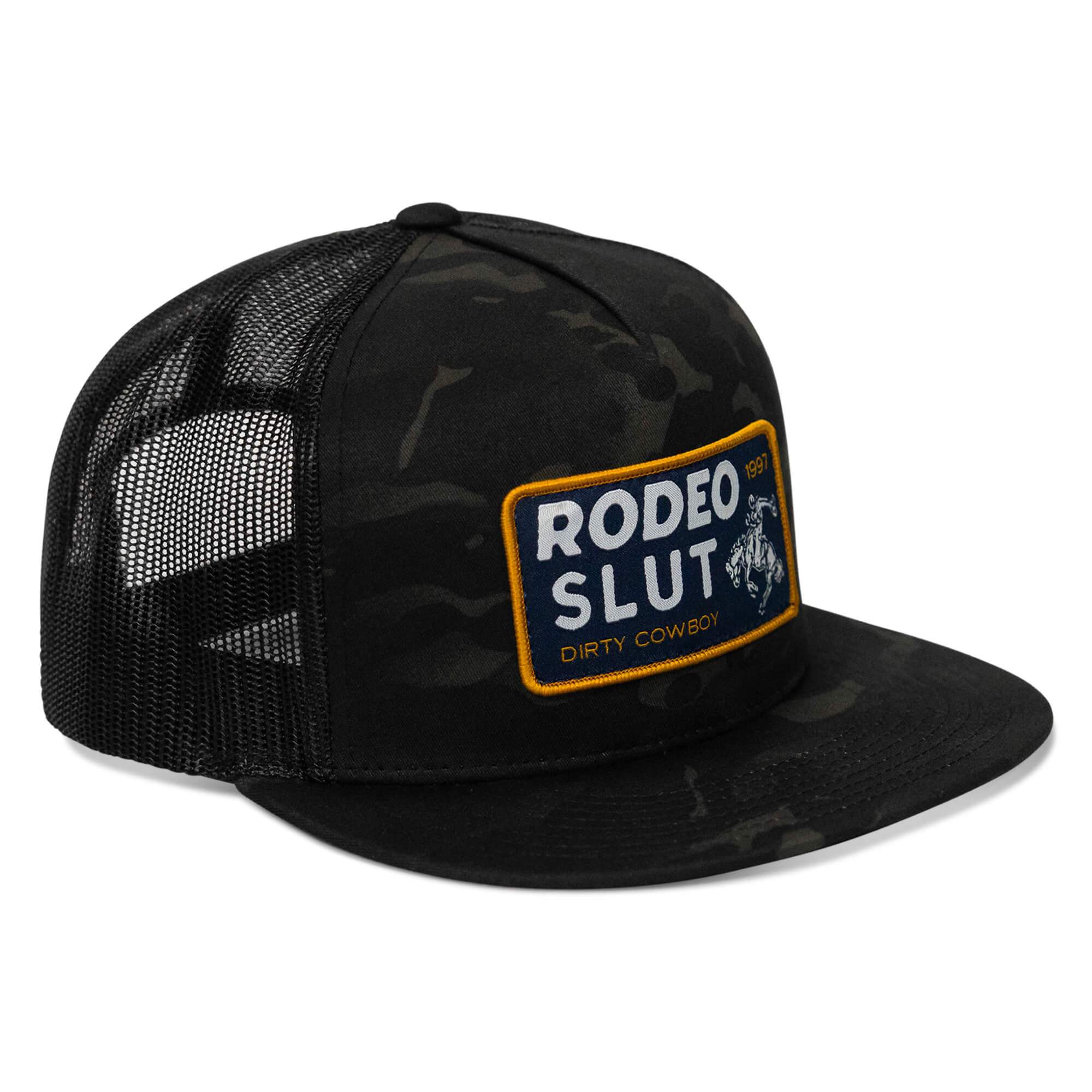 Rodeo Slut Patch Flatbill Hat - DIRTY COWBOY USA - Flyclothing LLC