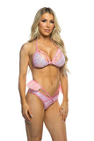 J Valentine Crushed Candy Sequin Ruffle Bikini Set