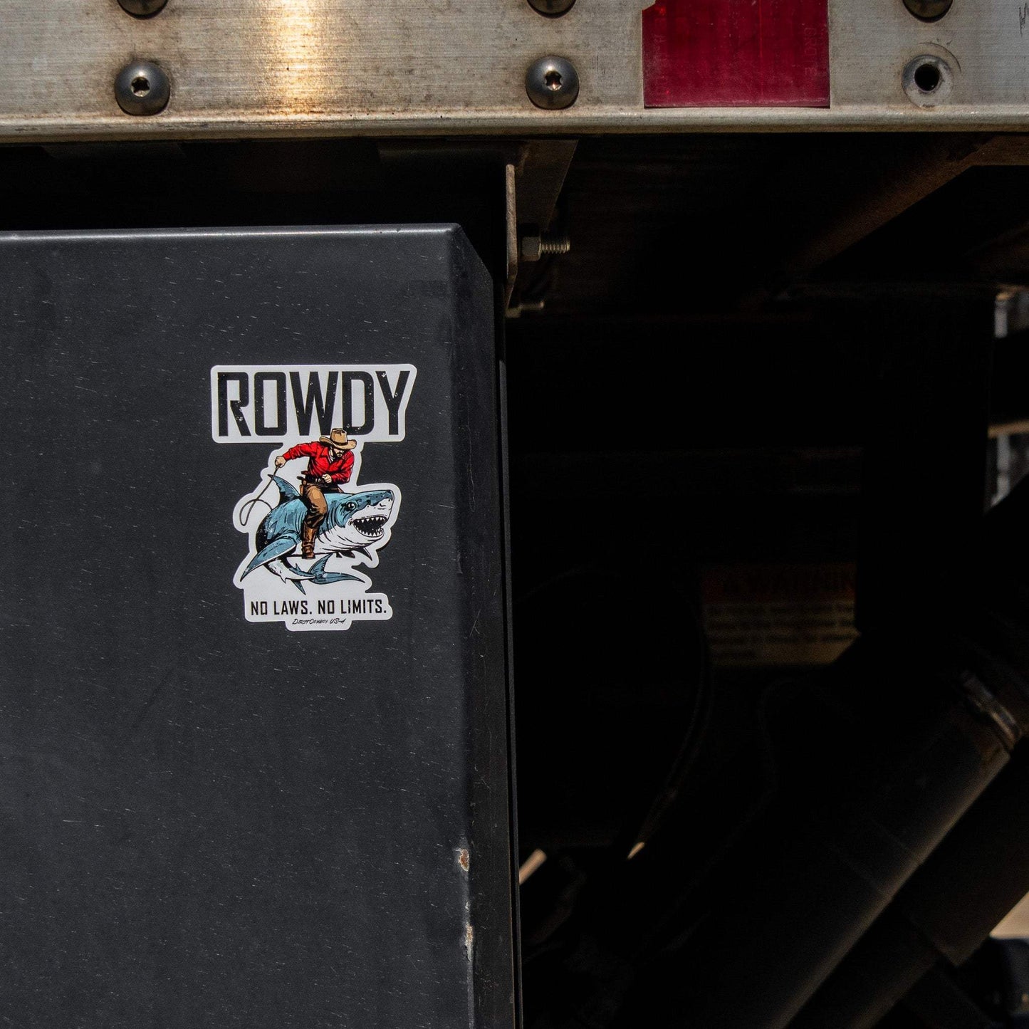 Rowdy No Laws. No Limits. Decal - DIRTY COWBOY USA - Flyclothing LLC