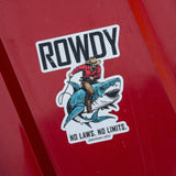 Rowdy No Laws. No Limits. Decal - DIRTY COWBOY USA - Flyclothing LLC
