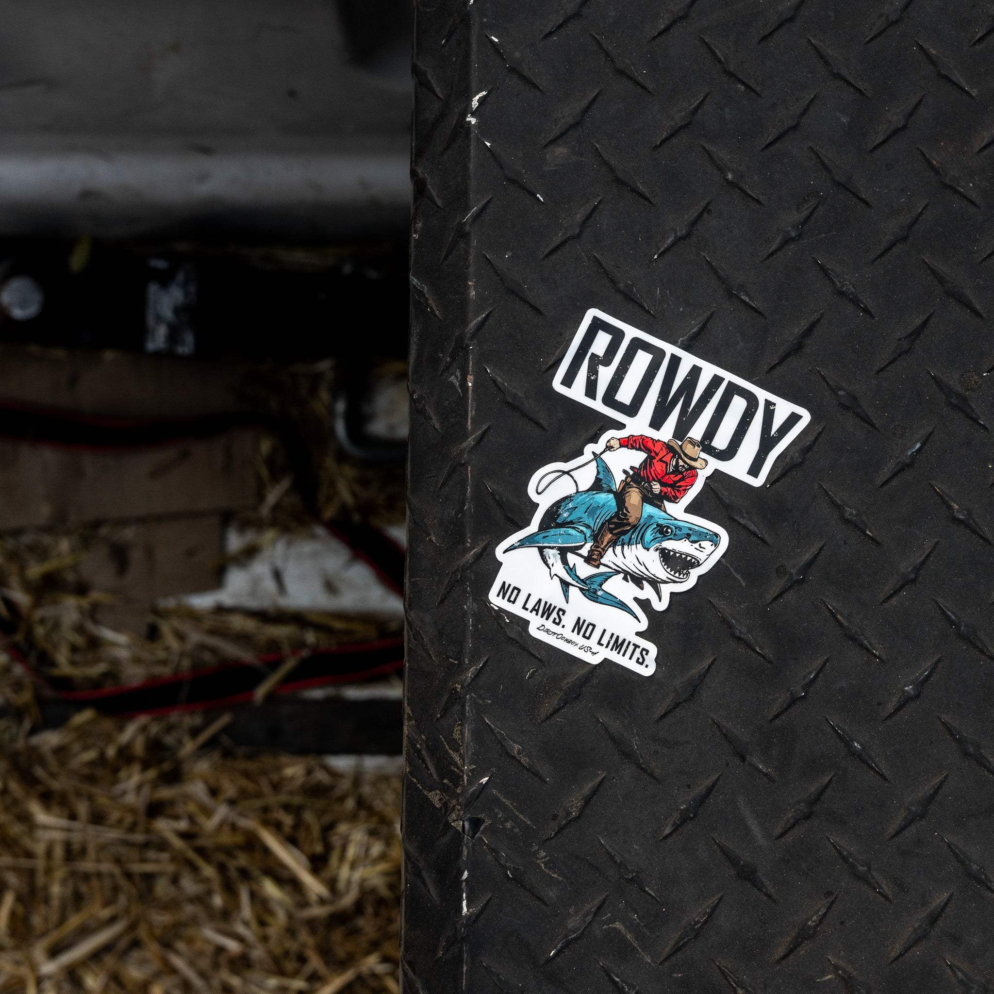 Rowdy No Laws. No Limits. Decal - DIRTY COWBOY USA - Flyclothing LLC