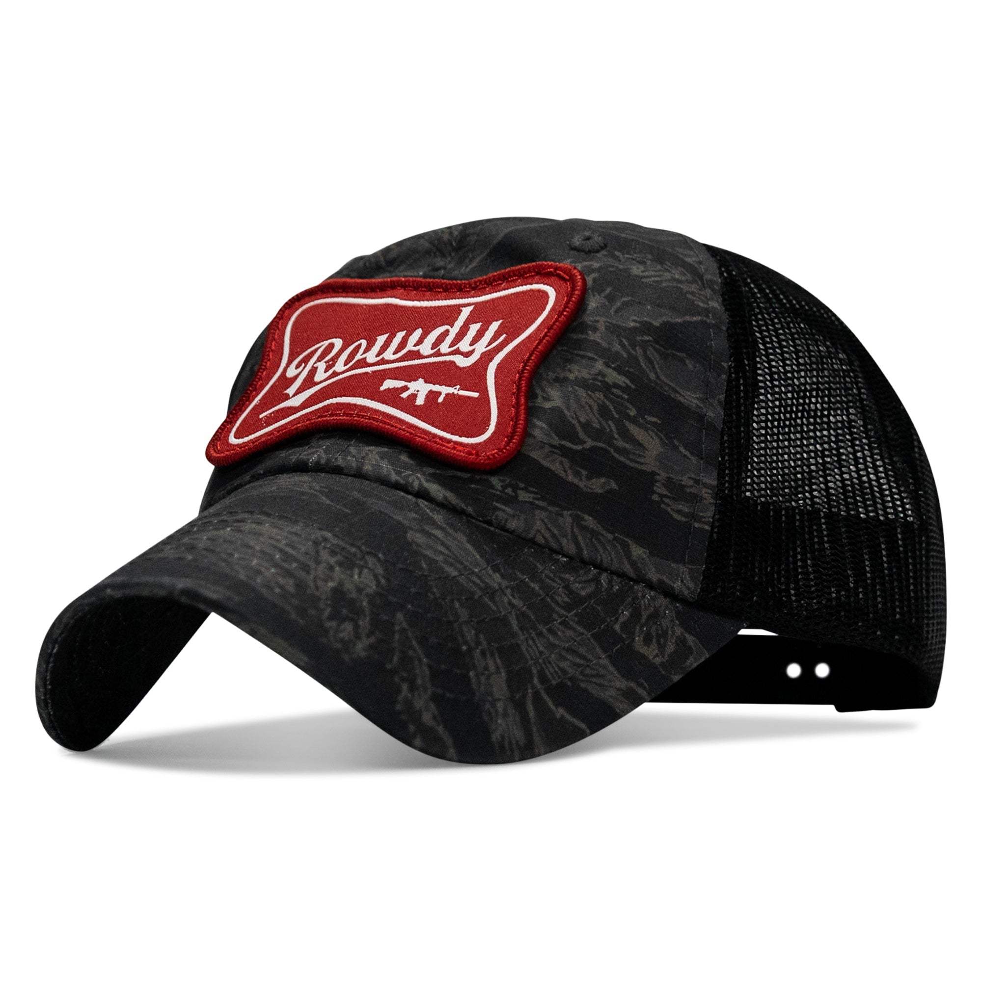 Rowdy Beer Logo Patch Tactical Ripstop Mesh Snapback Hat - DIRTY COWBOY USA - Flyclothing LLC