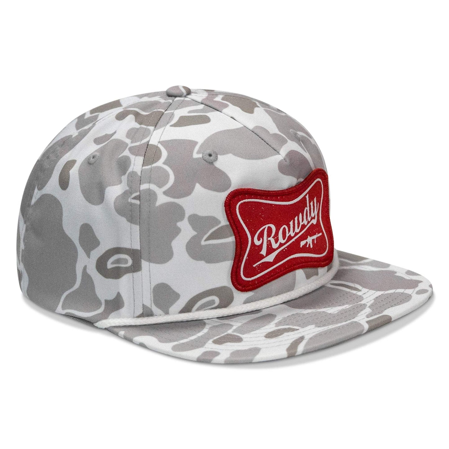 Rowdy Beer Logo Patch Flatbill Snapback - DIRTY COWBOY USA - Flyclothing LLC
