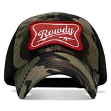 Rowdy Beer Logo Patch Tactical Ripstop Mesh Snapback Hat - DIRTY COWBOY USA - Flyclothing LLC