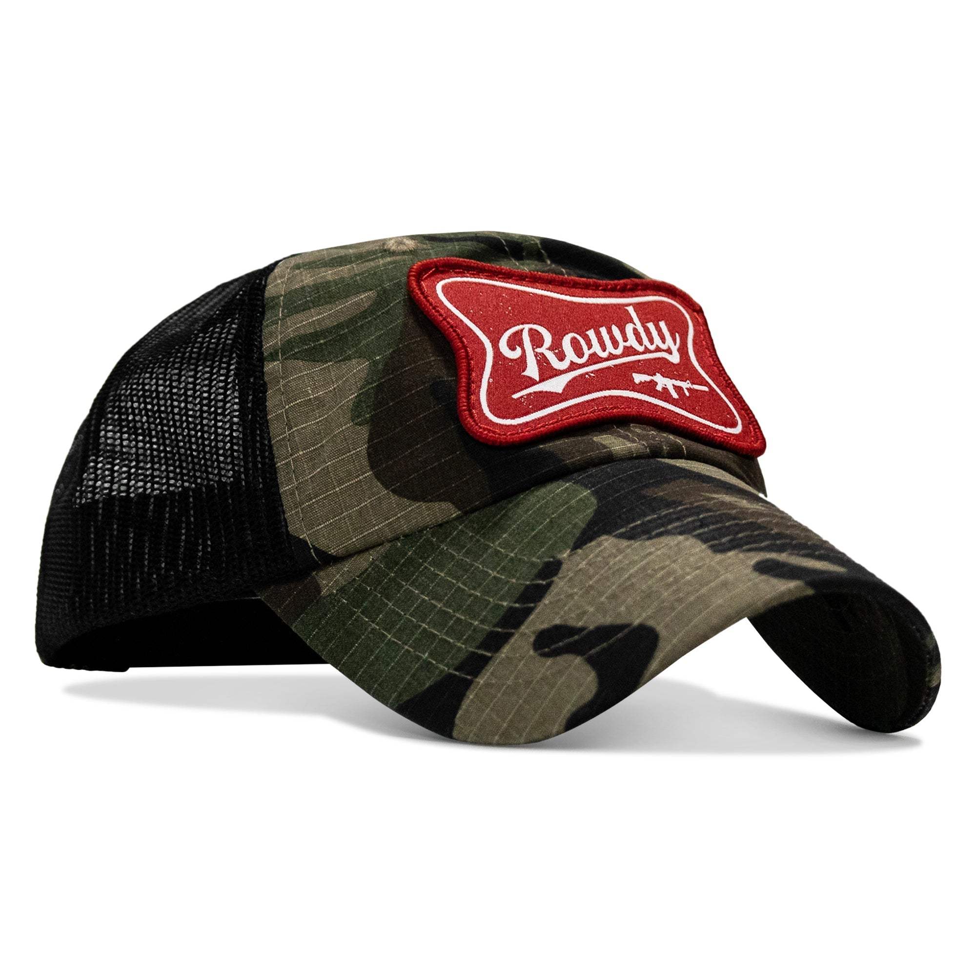 Rowdy Beer Logo Patch Tactical Ripstop Mesh Snapback Hat - DIRTY COWBOY USA - Flyclothing LLC