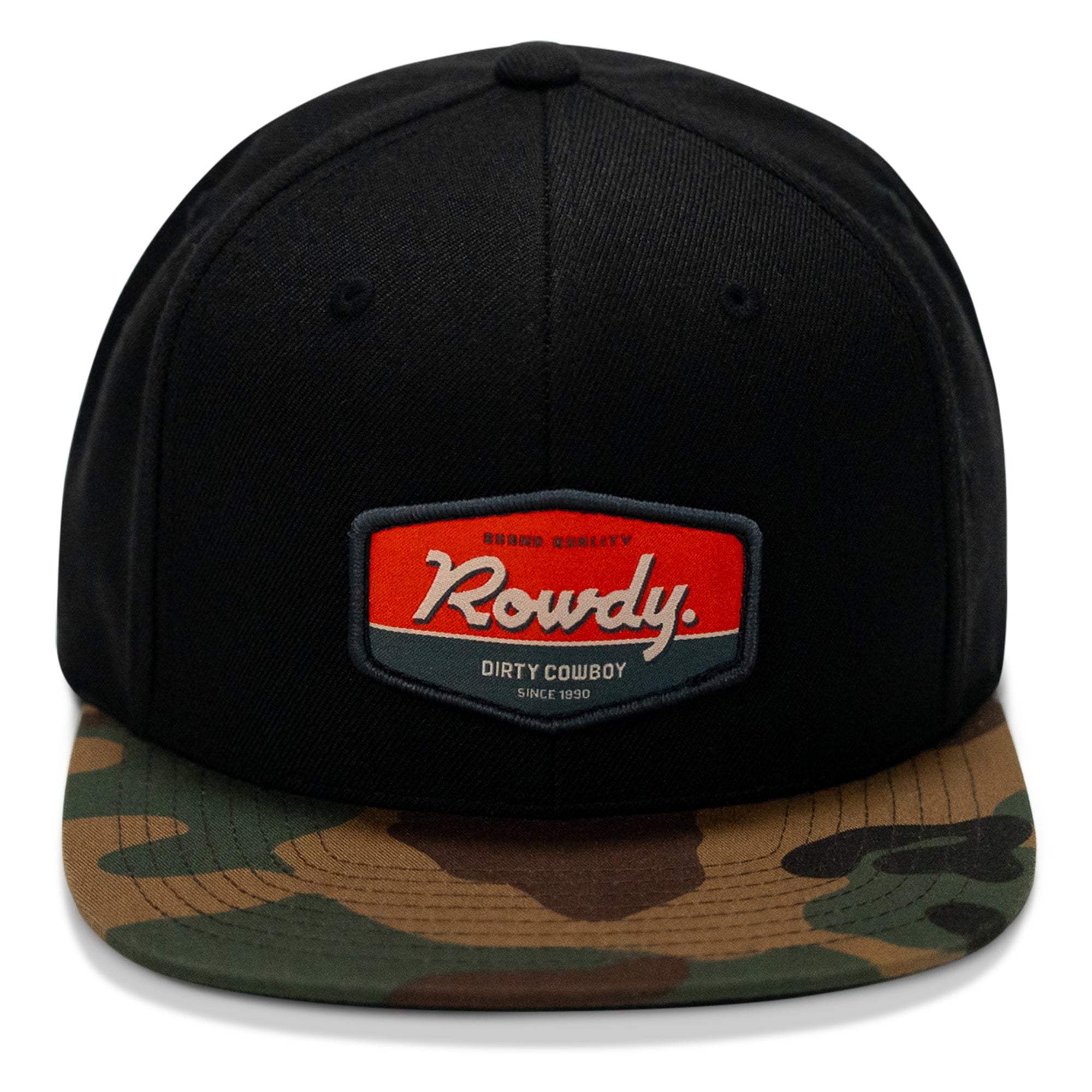 Rowdy. USA Dirty Cowboy Patch Flatbill Snapback - DIRTY COWBOY USA - Flyclothing LLC