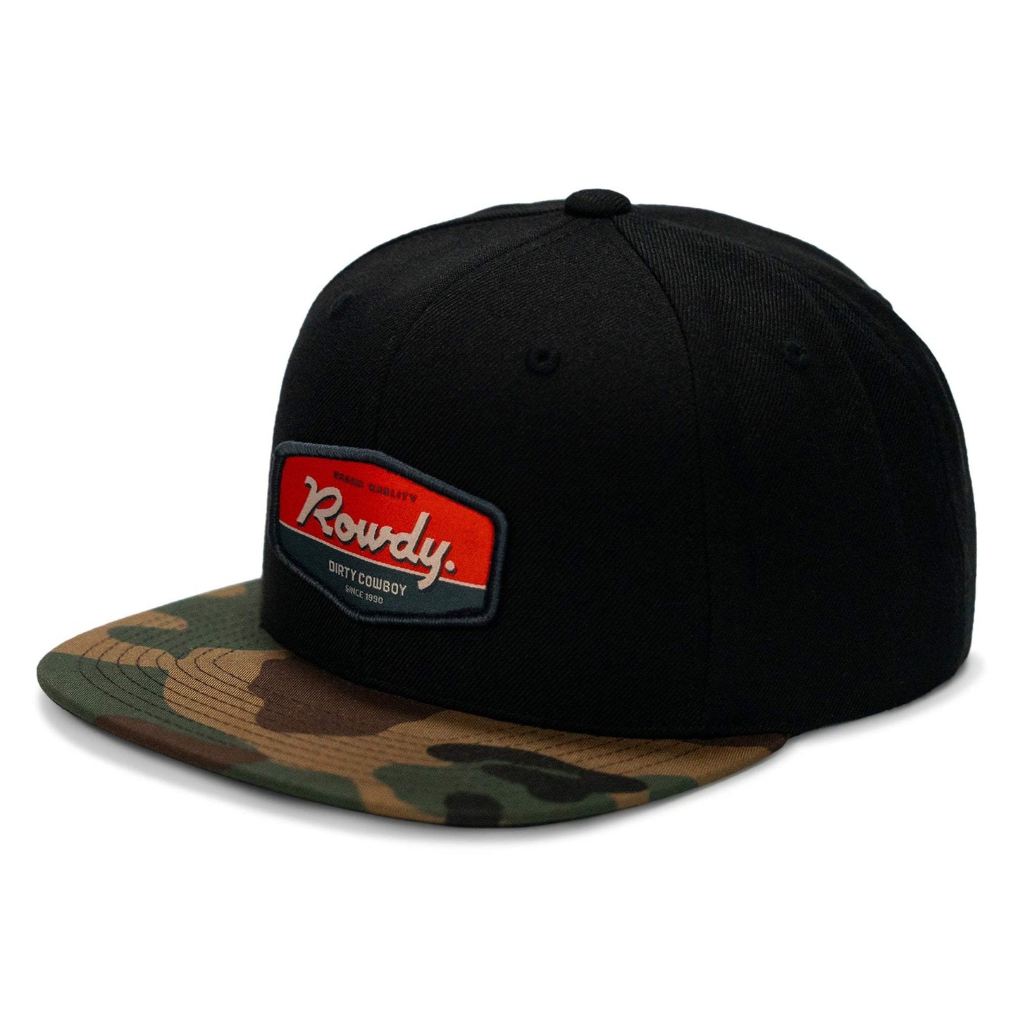 Rowdy. USA Dirty Cowboy Patch Flatbill Snapback - DIRTY COWBOY USA - Flyclothing LLC