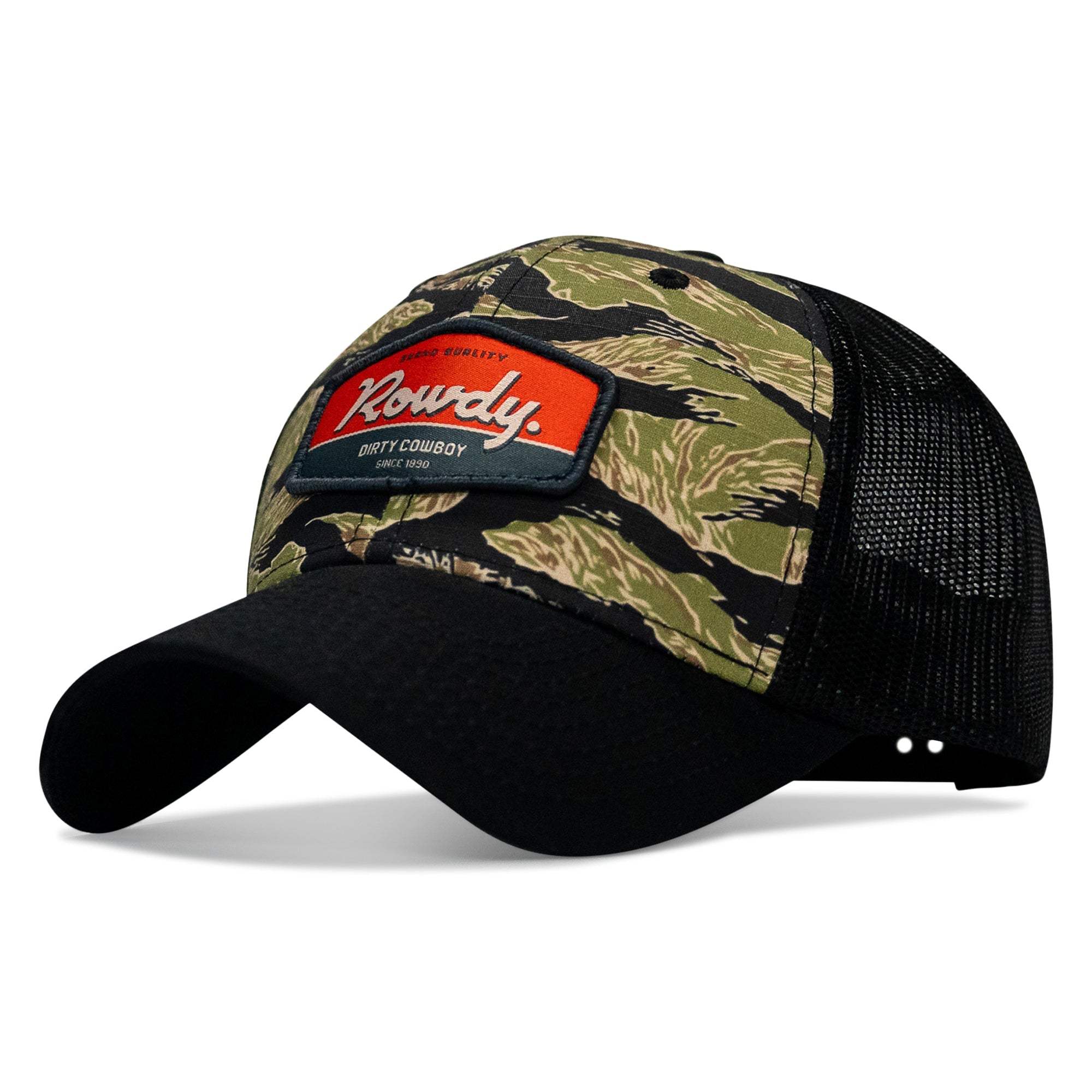 Rowdy Dirty Cowboy Patch Original Ripstop Classic Snapback Hat - DIRTY COWBOY USA - Flyclothing LLC