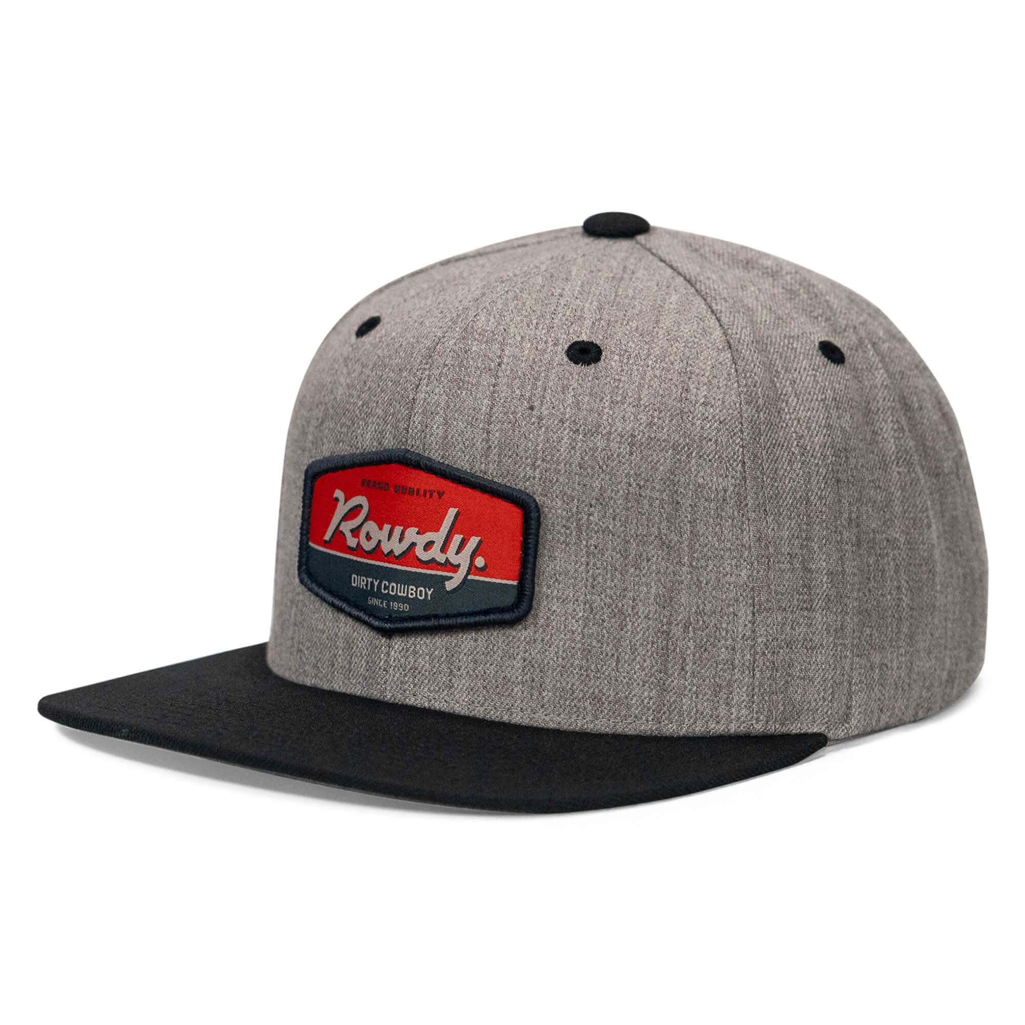 Rowdy. USA Dirty Cowboy Patch Flatbill Snapback - DIRTY COWBOY USA - Flyclothing LLC
