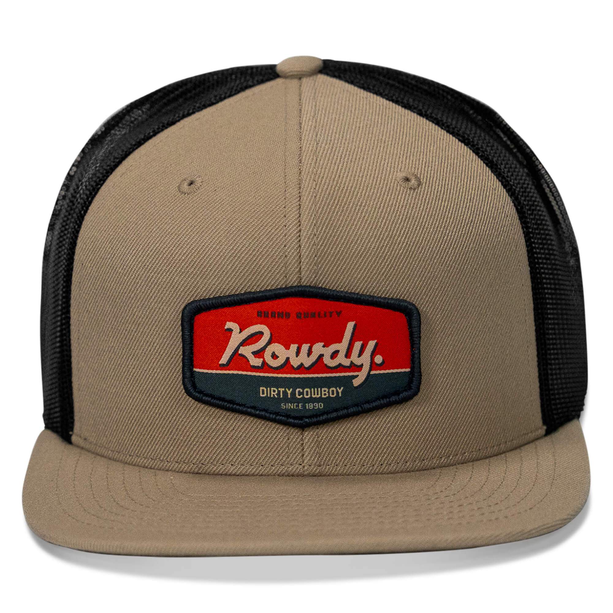 Rowdy. USA Dirty Cowboy Patch Flatbill Snapback - DIRTY COWBOY USA - Flyclothing LLC