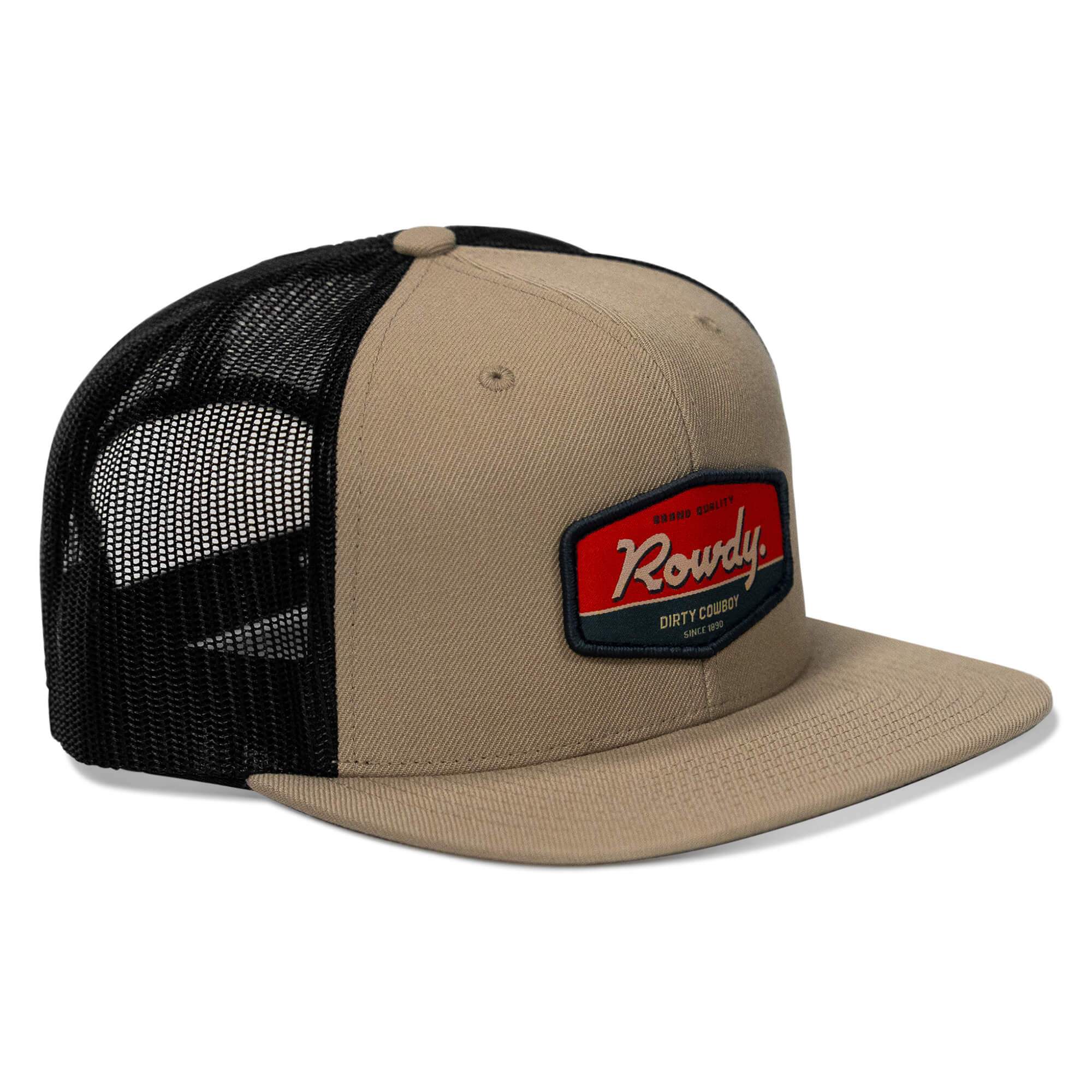 Rowdy. USA Dirty Cowboy Patch Flatbill Snapback - DIRTY COWBOY USA - Flyclothing LLC
