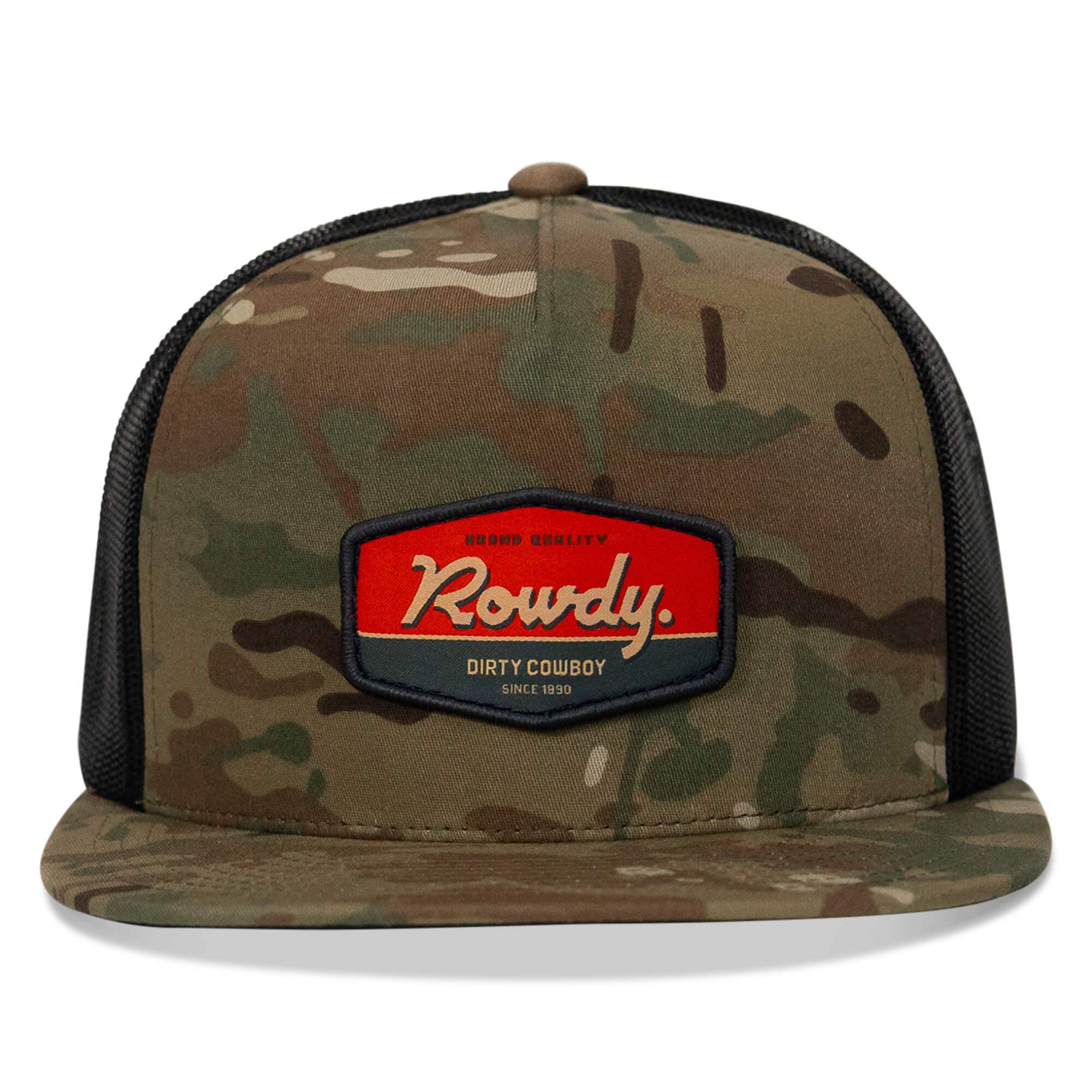 Rowdy. USA Dirty Cowboy Patch Flatbill Snapback - DIRTY COWBOY USA - Flyclothing LLC