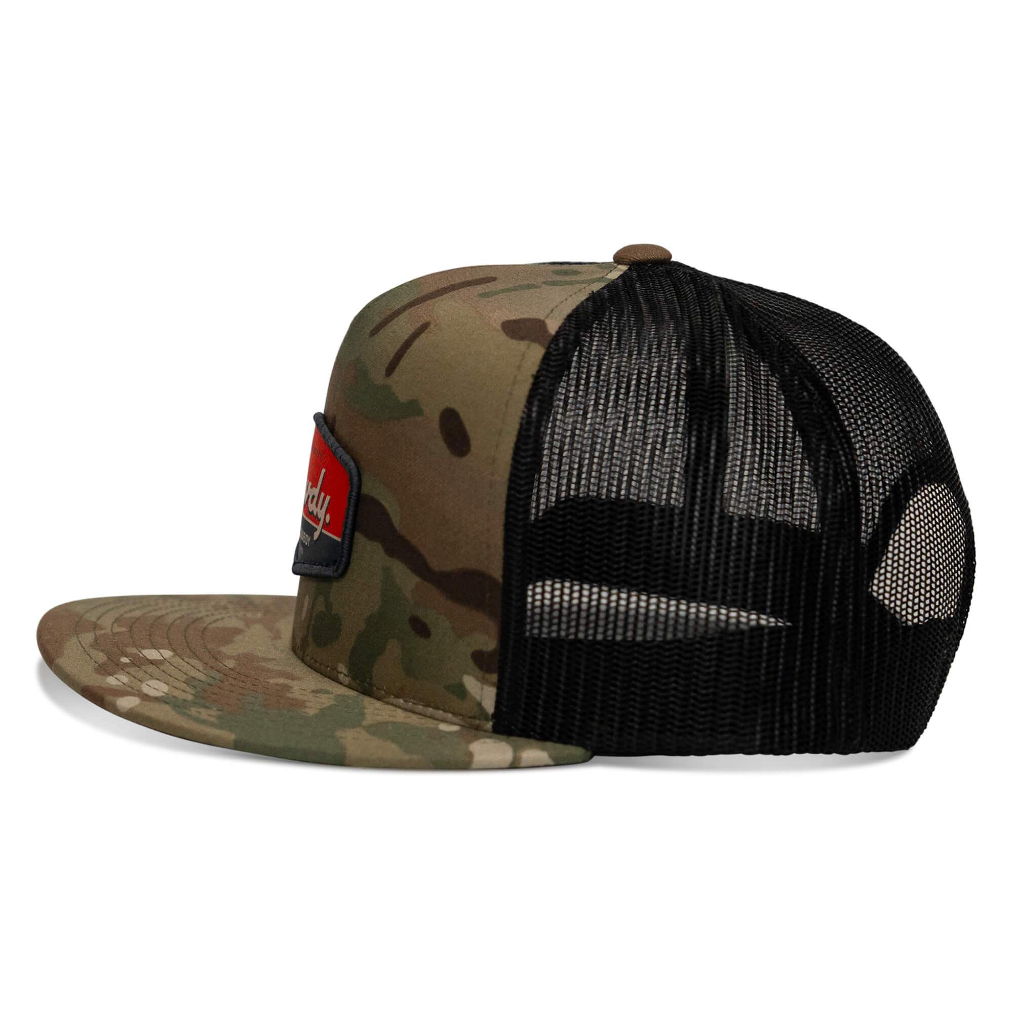 Rowdy. USA Dirty Cowboy Patch Flatbill Snapback - DIRTY COWBOY USA - Flyclothing LLC