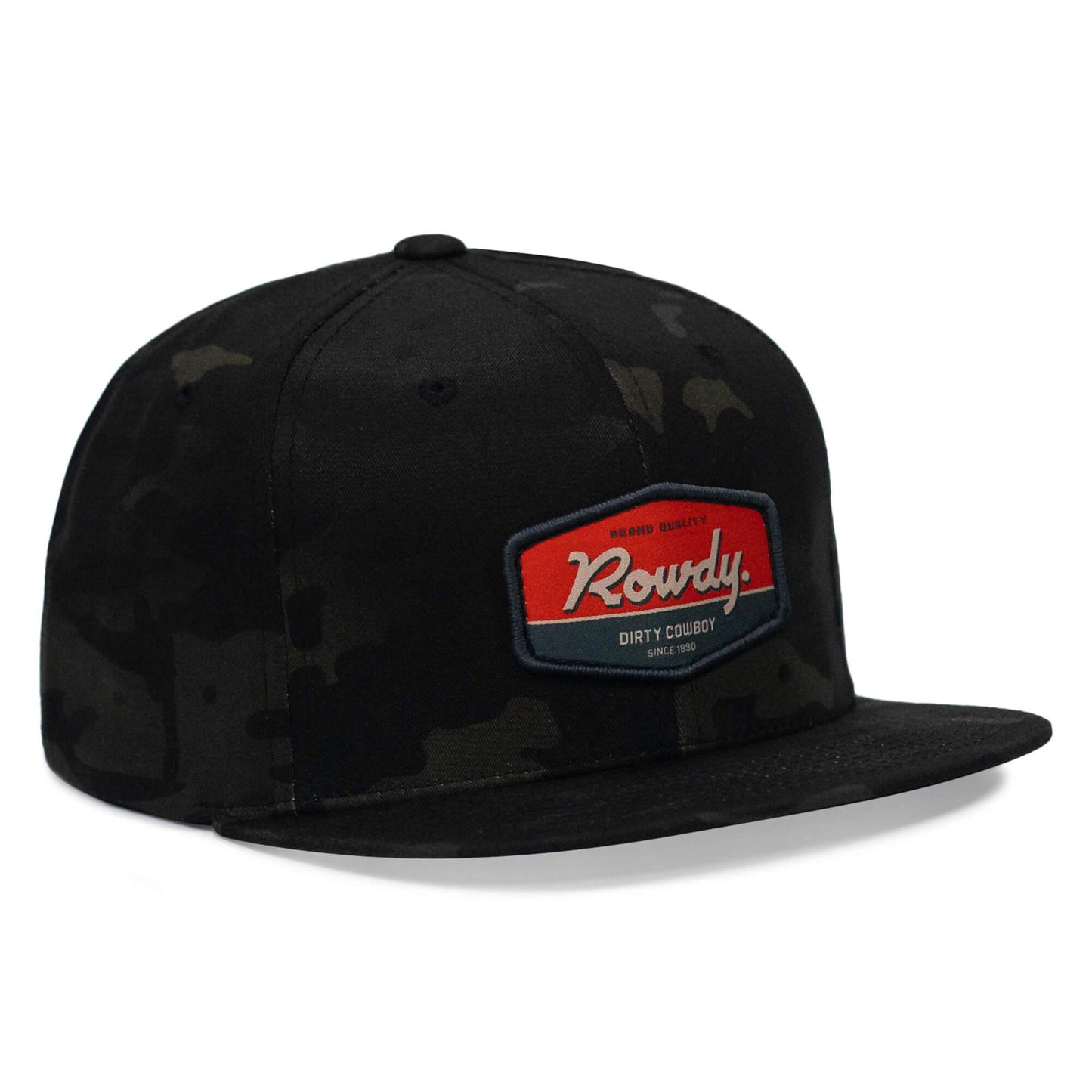 Rowdy. USA Dirty Cowboy Patch Flatbill Snapback - DIRTY COWBOY USA - Flyclothing LLC