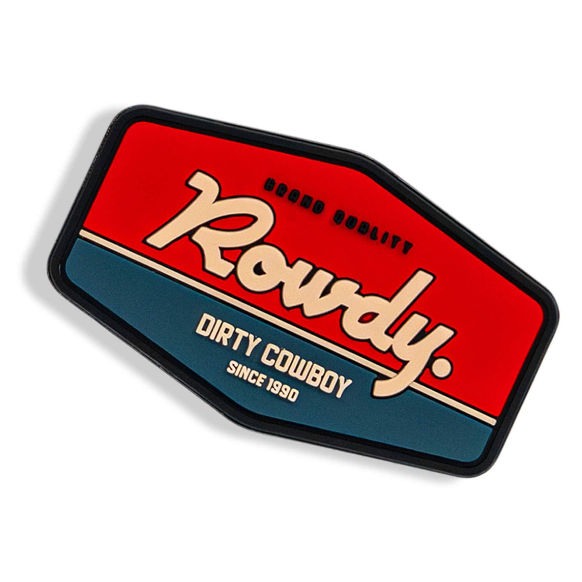 Rowdy USA PVC Velcro Patch - DIRTY COWBOY USA - Flyclothing LLC