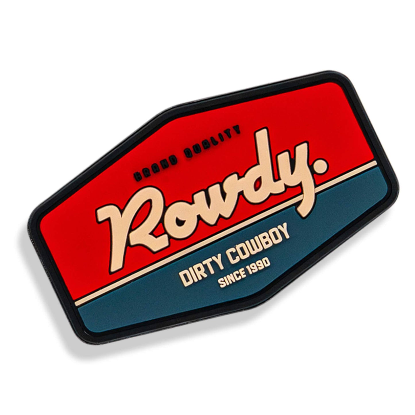 Rowdy USA PVC Velcro Patch - DIRTY COWBOY USA - Flyclothing LLC