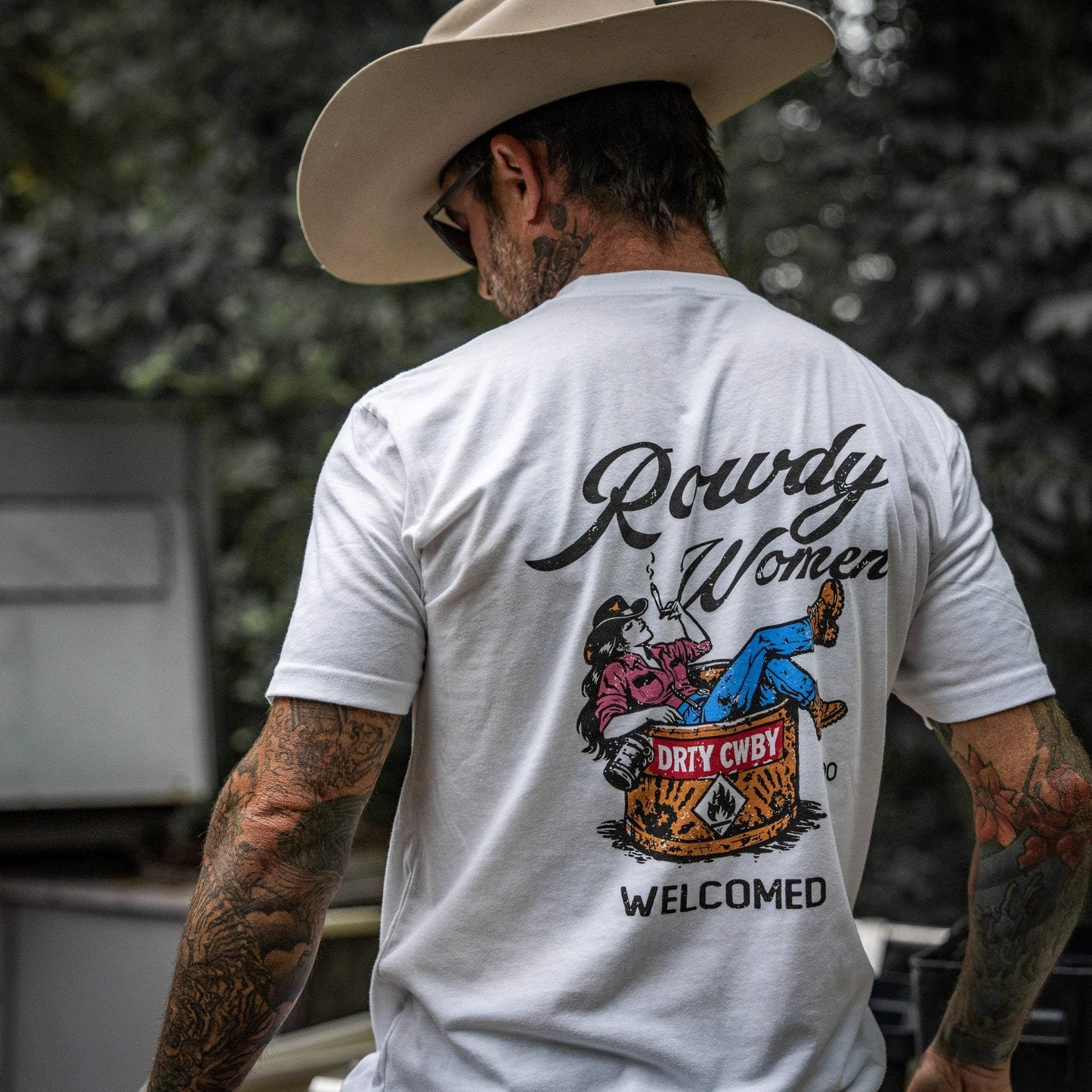 Rowdy Women Welcomed Men's T-Shirt - DIRTY COWBOY USA - Flyclothing LLC