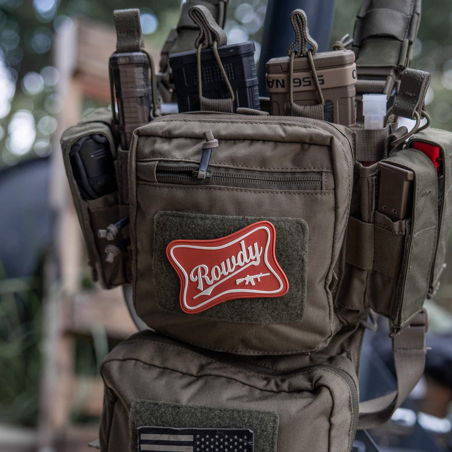 Rowdy PVC Velcro Patch - DIRTY COWBOY USA - Flyclothing LLC