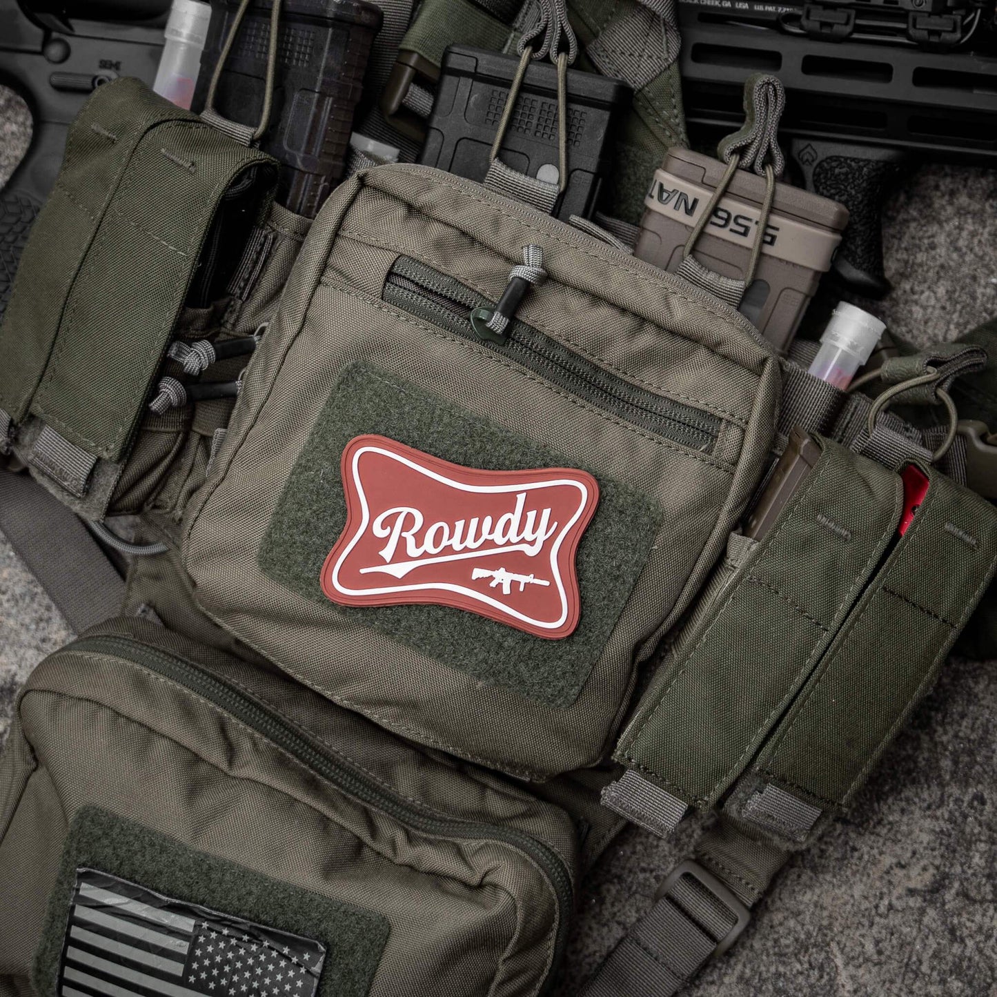 Rowdy PVC Velcro Patch - DIRTY COWBOY USA - Flyclothing LLC