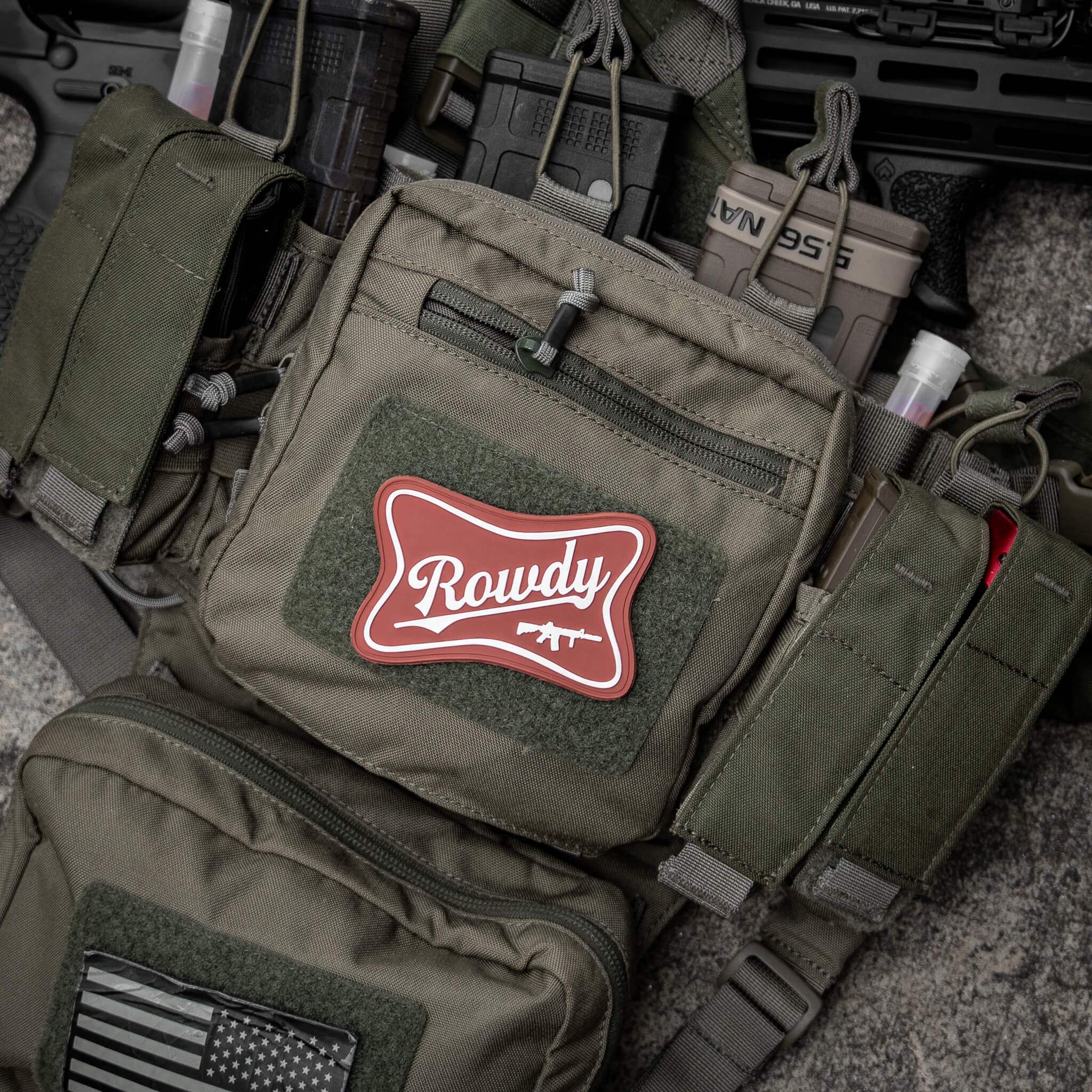 Rowdy PVC Velcro Patch - DIRTY COWBOY USA - Flyclothing LLC