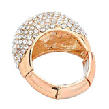 Crystal Pave Dome Stretch Ring - Madeline Love - Flyclothing LLC