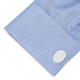 Engraved Precious Moments Sterling Silver Oval Cufflinks - Cufflinks.com - Flyclothing LLC