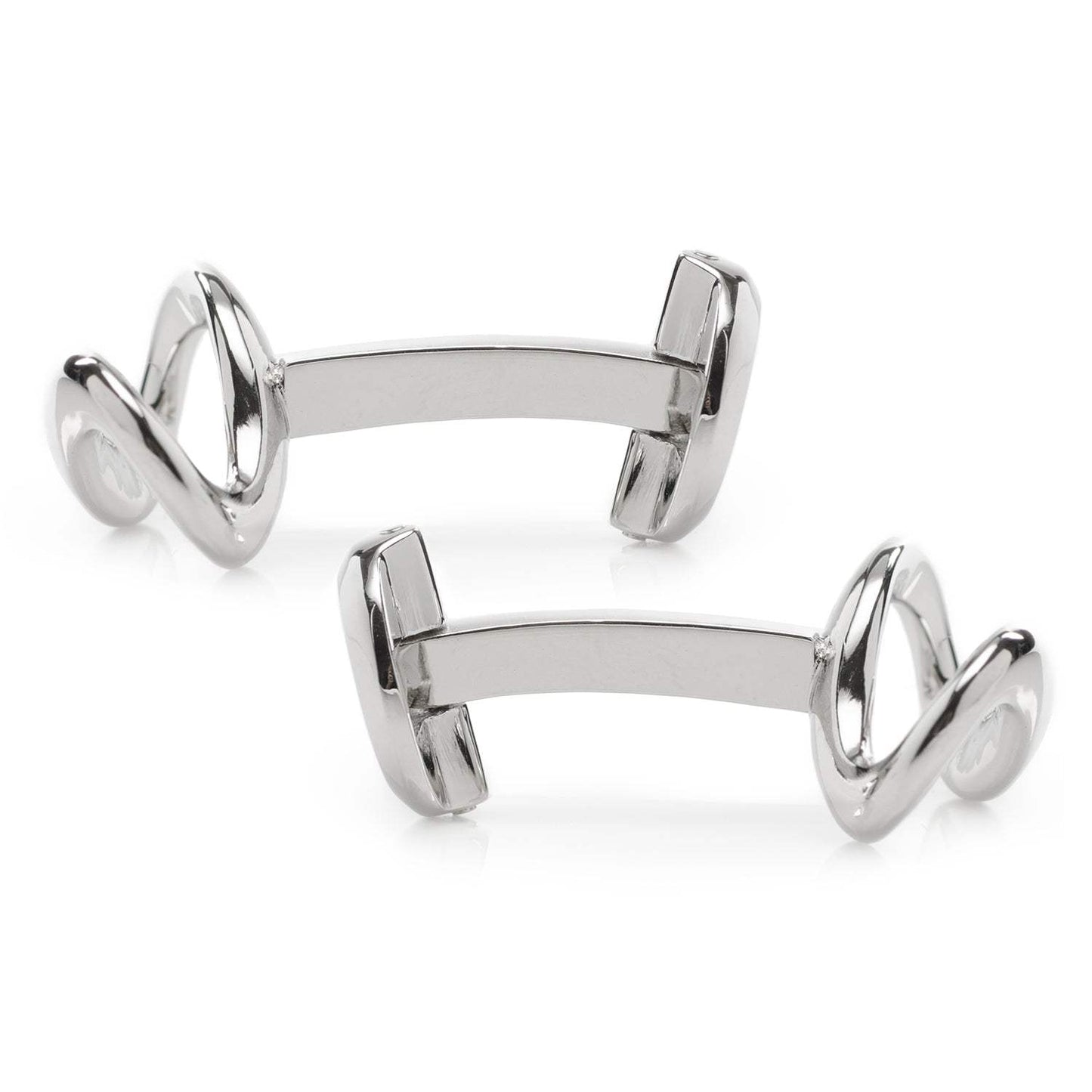Sterling Silver Infinity Symbol Cufflinks - Cufflinks.com - Flyclothing LLC