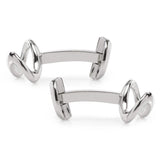 Sterling Silver Infinity Symbol Cufflinks - Cufflinks.com - Flyclothing LLC