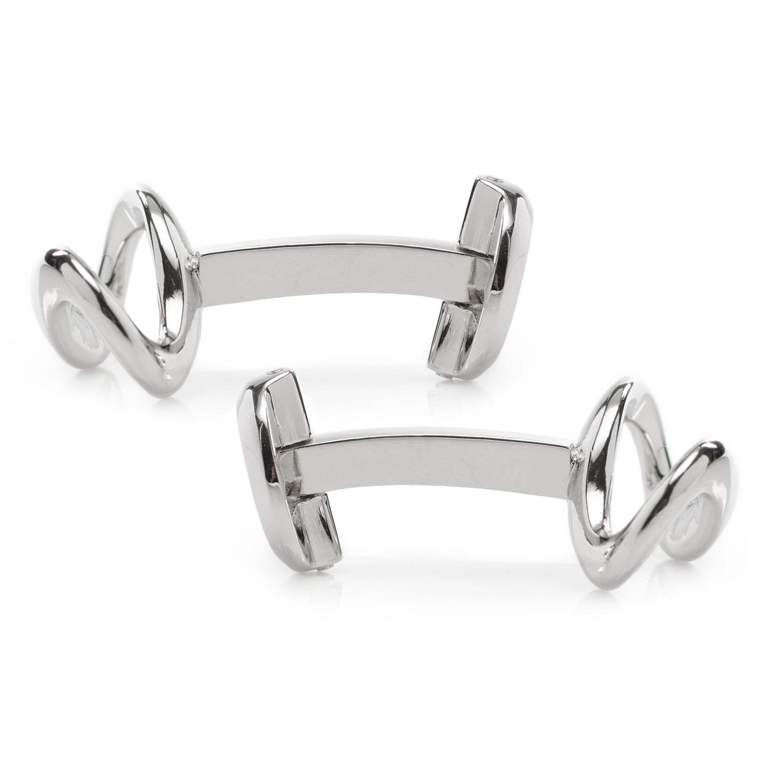 Sterling Silver Infinity Symbol Cufflinks - Cufflinks.com - Flyclothing LLC