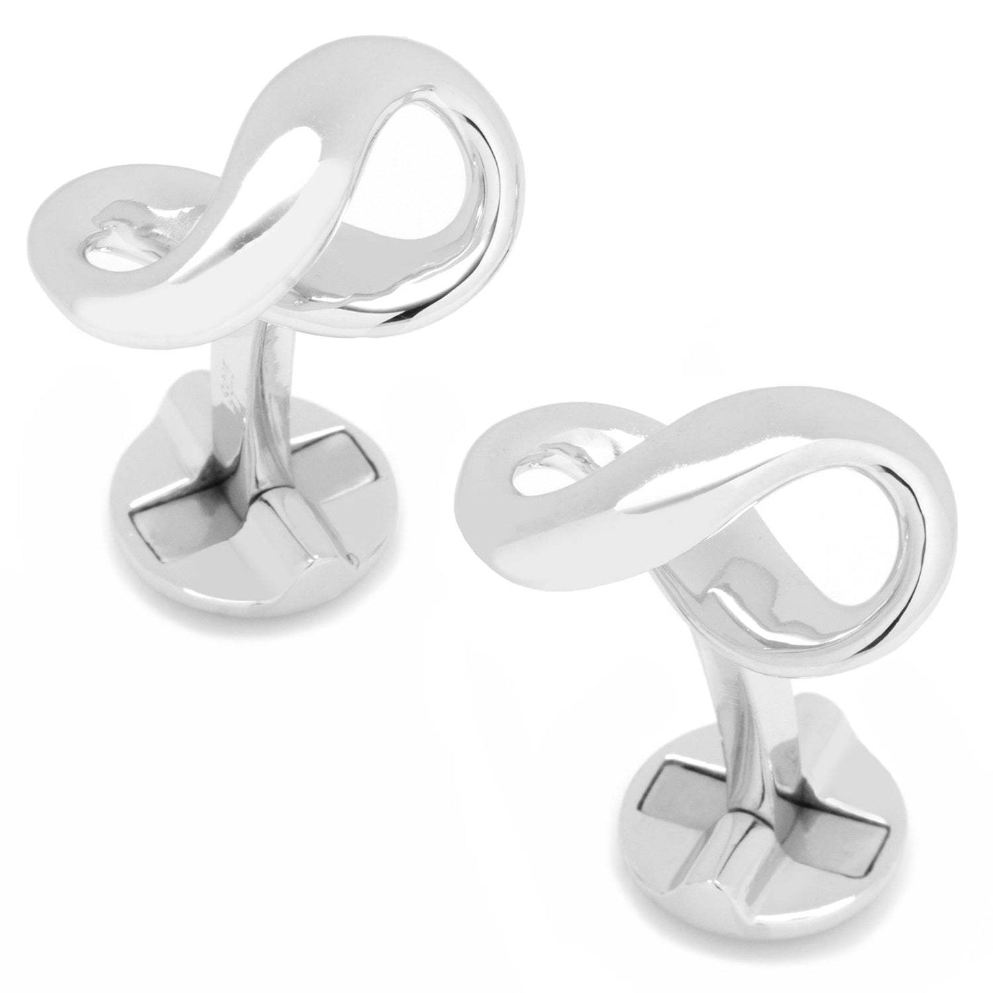 Sterling Silver Infinity Symbol Cufflinks - Cufflinks.com - Flyclothing LLC