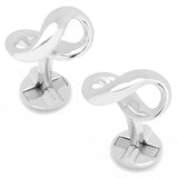 Sterling Silver Infinity Symbol Cufflinks - Cufflinks.com - Flyclothing LLC