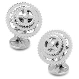 Sterling Silver Cyclist Cufflinks - Cufflinks.com - Flyclothing LLC