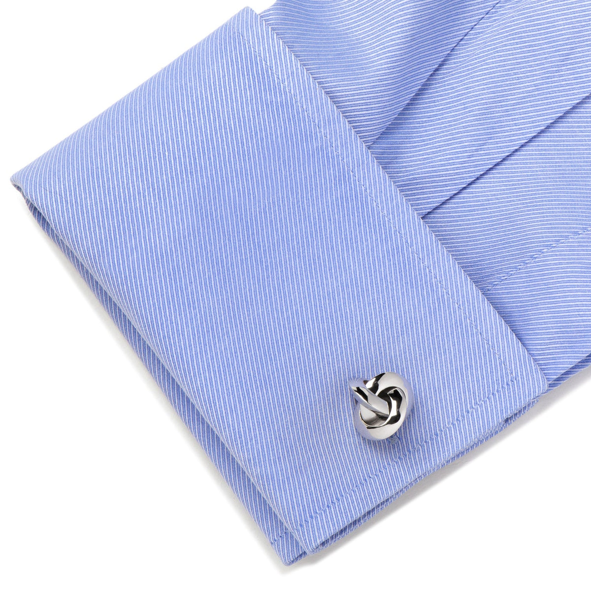 Sterling Silver Knot Cufflinks - Cufflinks.com - Flyclothing LLC
