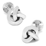 Sterling Silver Knot Cufflinks - Cufflinks.com - Flyclothing LLC