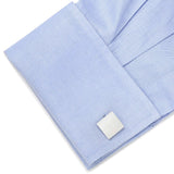 Sterling Silver Infinity Edge Square Engravable Cufflinks - Cufflinks.com - Flyclothing LLC