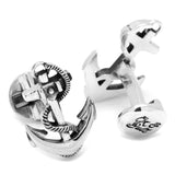 Sterling Silver Boat Anchor Cufflinks - Cufflinks.com - Flyclothing LLC