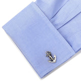 Sterling Silver Boat Anchor Cufflinks - Cufflinks.com - Flyclothing LLC