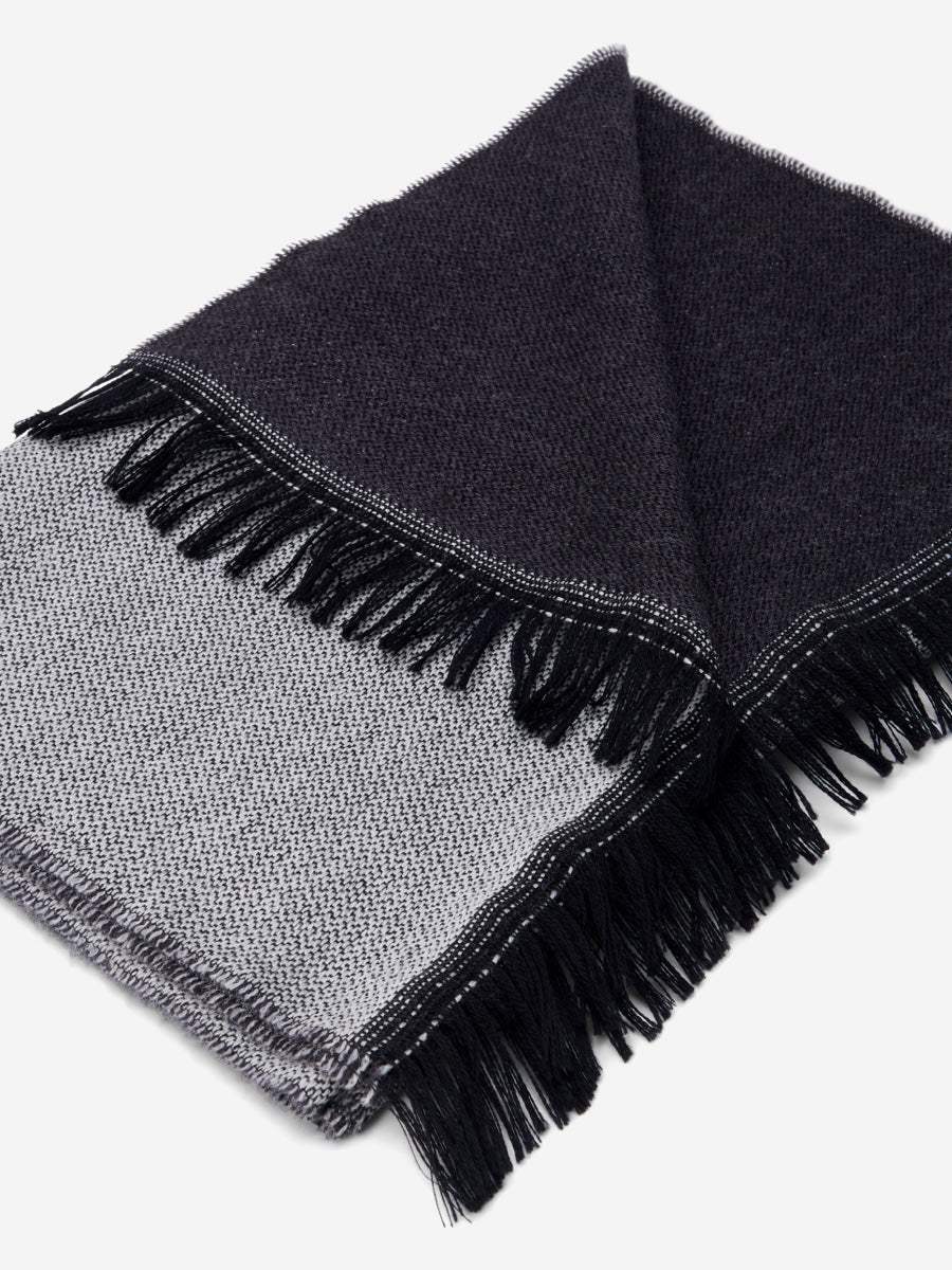 Romeo (blue/grey) - Italian warm and soft scarf made from 100% wool - Leather Gloves Online - Flyclothing LLC