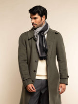 Romeo (blue/grey) - Italian warm and soft scarf made from 100% wool - Leather Gloves Online - Flyclothing LLC
