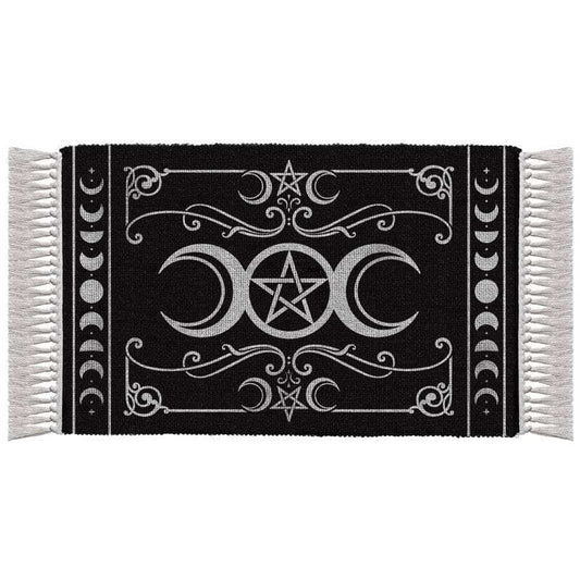 The Vault Triple Moon Rug - Alchemy Gothic - Flyclothing LLC