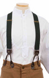 Scully Elastic y-backed Hunter Colored Suspenders - Scully Leather - Flyclothing LLC