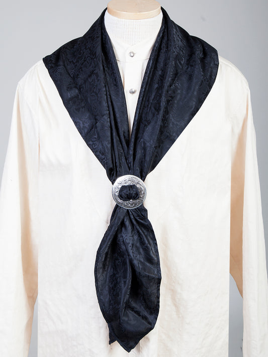 Scully Leather Black Silk Scarf