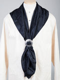 Scully Leather Black Silk Scarf