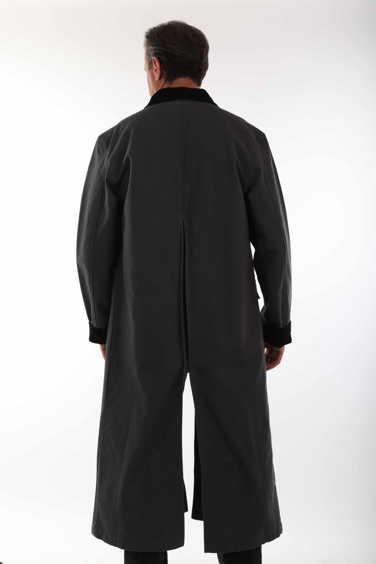 Scully Gun Metal Canvas Duster